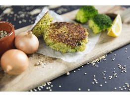 Quinoa broccoli burger frituur 48x85g Qinti