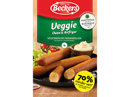 Vegetarische frikandel 16x85g Beckers GESANEEERD FABRIKANT
