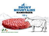 Smoky mountains hamburger 50x100g  892  LA STREETFOOD