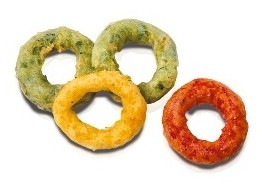 Green  Red en Yellow Pepper Rings 1kg Mccain