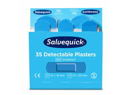 Salvequick Blue Detectable Plaster 35st