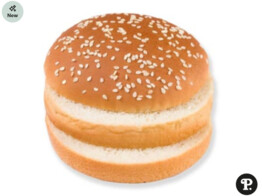 Hamburgerbuns sesem Dubbelbuns 10cm 2x24stx77gr 225384 Pastridor